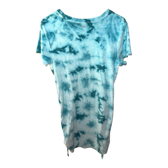 Victoria’s Secret PINK Blue Tie Dye Terry Cloth Side-Cinch Dress XL - Picture 4 of 13